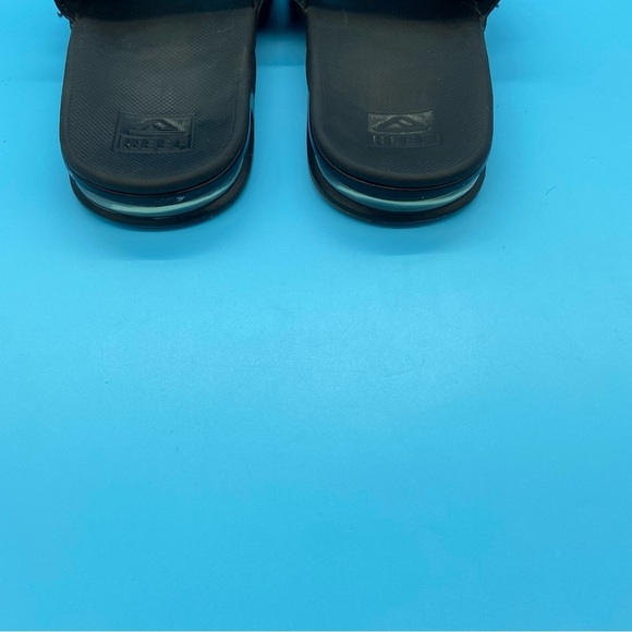 Reef Men’s Fanning Slides Sandals with Bottle Opener Black Size 12 - Picture 5 of 6